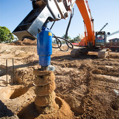 Mesin Bor Bumi Hidraulik Bulat 65mm dengan 2 Poros Keluaran Opsional