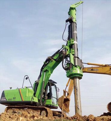 Mesin Tiang Pancang Putar dengan Gaya Angkat 50kN, Torsi Output Kepala Putar 35kNm, dan Kemiringan Maju 10° untuk Konstruksi Pondasi Tiang yang Efisien