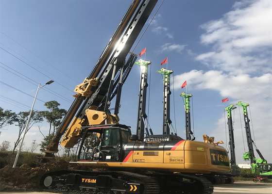 80m / Min Crawler Tanah Hidrolik Crawler Drilling Rig Pile Driving Machine 165KNm