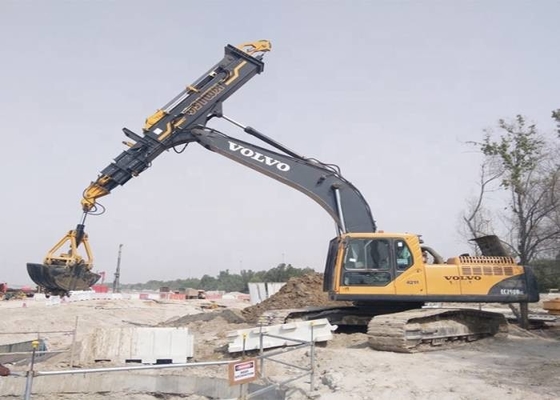 1600kg Mini Excavator Long Reach Attachment Clamshell Excavator Telescopic Boom