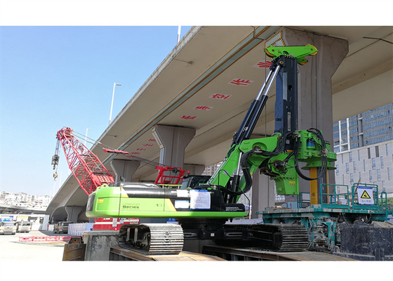 Telescopic Low Headroom Piling Rig 200kN Crowd Force 20t Tinggi Pendek 30rpm