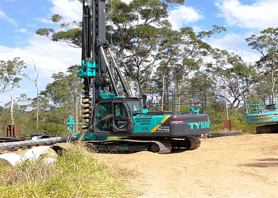 Rekayasa 140KN Multifungsi Pengeboran Rig Excavator Mesin Hidraulik Pile Rigging Kecil