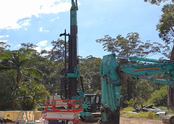 80kNm Hidrolik CFA Multifungsi Pengeboran Rig Ground Screw Pile Driver Machine