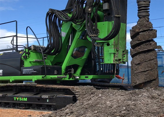 272L/Min Multifungsi Jalan Raya Auger Pile Driver 28m Crawler Mounted Drill Rig