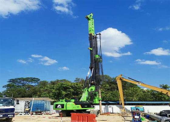 51m 220kNm Hidrolik Rotary Piling Rig Auger Drilling Machine 34.3MPa