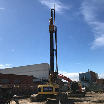12m Hidrolik CFA Bore Pile Machine Rotary Earth Auger Drilling Machine 3.9MPa