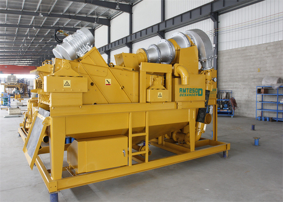 RMT100A Hidrosiklon Pengeboran Lumpur Desander 100m3 / M Mesin Daur Ulang Lumpur Lumpur